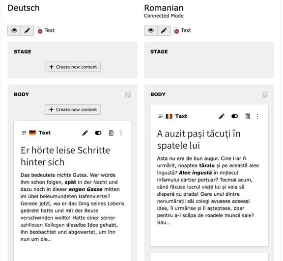 5 - DeepL-Extension in TYPO3 v13 Ergebnis der automatischen Übersetzung